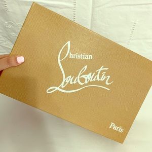 Christian Louboutin Sling Back Peep- Toe